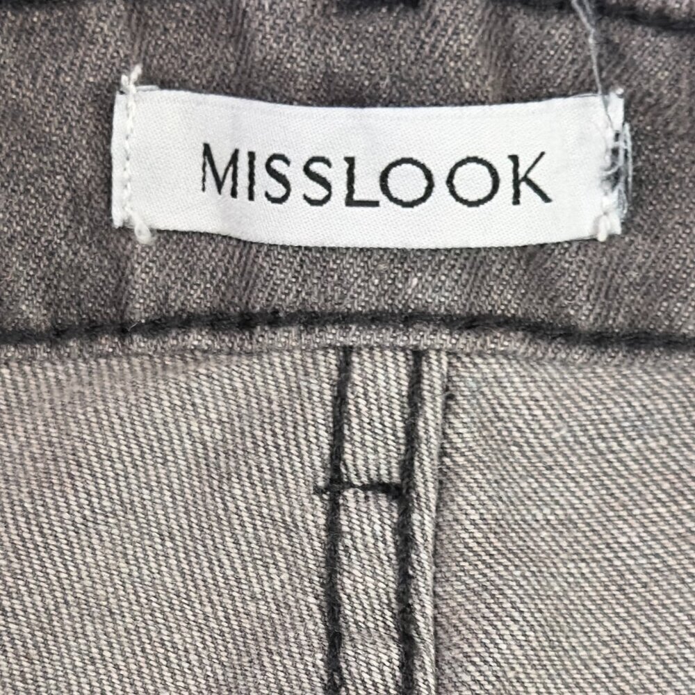 MISS LOOK Grey Sunflower Jeans – Size (Approx. XL) - Picture 7 of 7